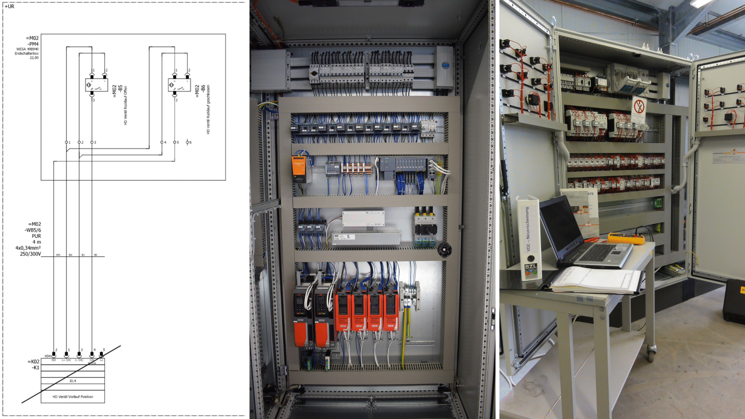 Collage Eplan, Schaltschrank, Programmierung