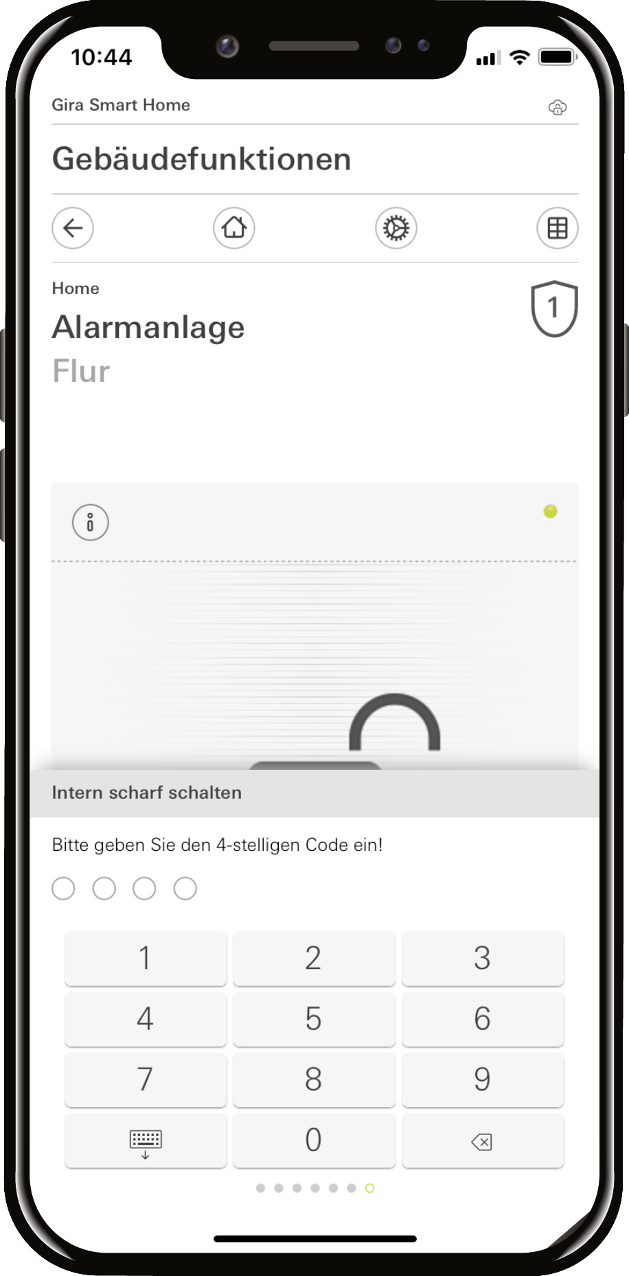 iPhoneX_Alarmanlage_Code_rgb_rz Alarmanlagen-App